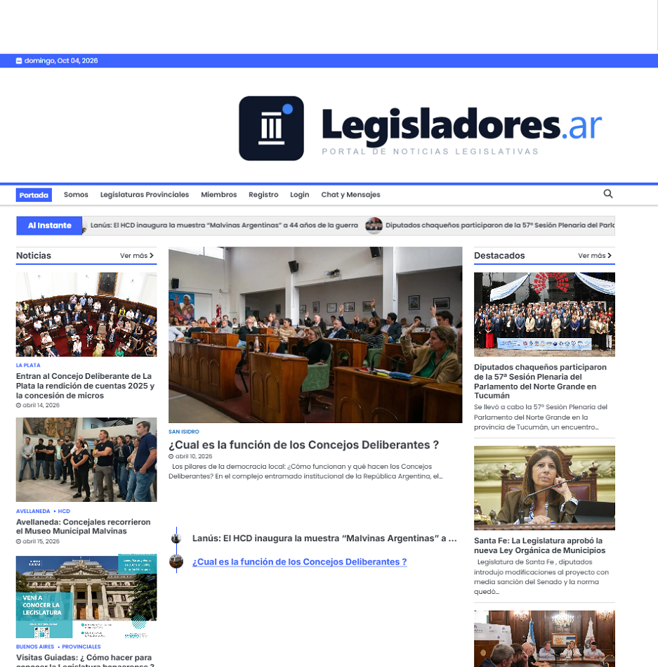Legisladores Portal
