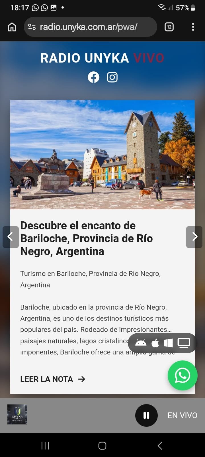 Radio Unyka con Noticia